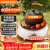 苏泊尔（SUPOR）迷你电陶炉煮茶器煮茶炉煮茶壶养生围炉煮茶茶艺炉泡茶家用办公老白茶黑茶花茶不挑器具SW-DTL01