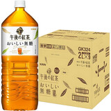 麒麟日本进口午后无糖红茶大瓶家庭版0脂肪鲜榨茶叶汁网红饮料 2L*6