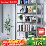 溢彩年华 厨房置物架落地仓储货架家用阳台铁艺储物架收纳架子五层2801SR