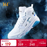 361°运动鞋男猎刃冬季高帮减震增高休闲时尚板鞋子男672036615-4