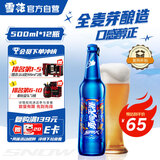 雪花啤酒（Snowbeer）勇闯天涯superX 500ml*12瓶 雪花小蓝瓶元旦送礼