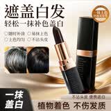 笛爱儿一次性遮白染发笔盖白神器不沾头皮天然植物口红式美发笔染发膏 【应急遮白】黑棕色单支
