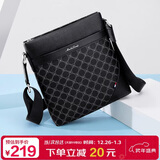 马莎兰缇（MashaLanti）单肩包男士多功能商务斜挎包大容量竖款男生日礼物实用送爸爸老公