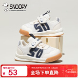 SNOOPY史努比童鞋儿童宝宝运动鞋男女童秋季软底学步机能鞋3827米蓝21