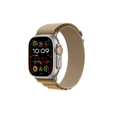 Apple/苹果 Watch Ultra 2 智能手表GPS+蜂窝款49 毫米原色钛金属表壳小麦色高山回环式表带M MXDD3CH/B