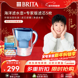 碧然德（BRITA）过滤净水器 家用滤水壶 净水壶 海洋系列 3.5L（蓝）+专家版滤芯5枚 环保加固包装