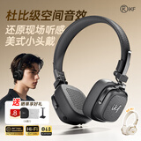 iKF E2复古耳机头戴式无线蓝牙杜比空间音效hifi音质可折叠耳麦降噪2026新款蓝牙6.0超长续航 雅典黑