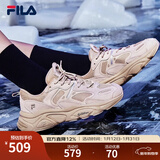 FILA【男女同款】斐乐情侣跑步鞋复古老爹鞋火星鞋潮流时尚舒适老爹鞋 女-驼丝锦-DO 36