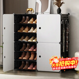安尔雅  鞋柜简易经济型防尘多层组装家用塑料现代简约小鞋架子收纳柜