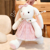 威尔通（WELTSTON）毛绒玩具布娃娃抱枕安抚玩偶儿童生日送女生女神节礼物小白兔公仔