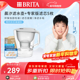 碧然德（BRITA）过滤净水器 家用滤水壶 Kalea 晨汐系列XL  3.5L（灰）+专家版滤芯5枚 环保加固包装