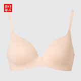 优衣库女装无钢圈文胸/3D爱豆红26春夏新款482659 31 米色 75A 适用A75 B75 A80 B80