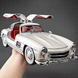 驰誉车玩 1:24奔驰300SL复古老爷车玩具汽车模型摆件仿真合金车模男孩礼物