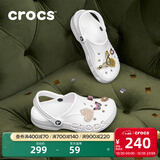 卡骆驰（CROCS）洞洞鞋贝雅男鞋女鞋轻便耐磨一脚蹬拖鞋休闲鞋|10126 白-100 39 (240mm)