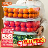 禧天龙塑料保鲜盒密封零食水果干货储物盒冰箱收纳整理盒子大容量15L