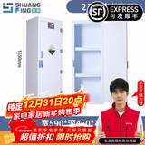 双京 PP药品柜化学品柜试剂柜耐腐蚀强酸碱柜双锁储存柜实验室器皿柜 22加仑PP柜，送护目镜