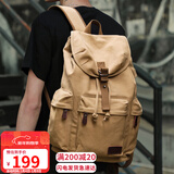 viney背包男帆布双肩包女旅行包书包大学生高中初中大容量笔记本电脑包登山包行李包时尚休闲出差户外旅游