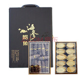 【现货】大连特产海参鲍鱼礼盒海鲜礼盒山珍海味礼盒春节送礼团购 海参12只+鲍鱼10只【黑金礼盒】