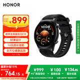 荣耀（HONOR）手表GS 4 黑色 轻薄设计 14天超长续航 全方位健康监测 智能手表多功能手表送男友
