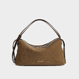 百家好（Basic House）包包女款2025新款轻奢品牌单肩斜挎女包情人节生日礼物送女友老婆 中卡其【精美礼盒+礼袋】