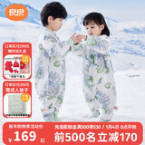 良良（liangliang）婴儿睡袋夏季空调房防踢被宝宝纯棉可拆袖儿童睡袋 林中歌·秋冬款【适合15-20℃】 S（建议身高60-75cm）
