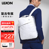 乐上（LEXON）双肩包14英寸笔记本电脑包书包泰维克纸环保旅行包时尚背包白色