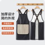 HOUYA围裙1件防水防油家用厨房洗碗做饭加厚耐磨高颜值可爱半身男女士