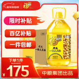 福临门食用油 精选一级大豆油5升*4植物油 （整箱装）中粮出品