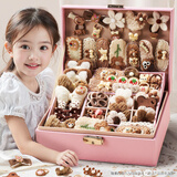 迪漫奇儿童发夹头饰发饰女孩生日礼物圣诞节7-14岁过家家女童玩具首饰盒