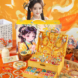 罗璃女孩生日礼物古风串珠礼盒6-12岁手工diy儿童手链7-14女童8首饰盒