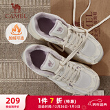 骆驼（CAMEL）漫游复古慢跑鞋女加绒运动鞋子 K23S09L7014A 米白/香芋紫 36