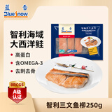 蓝雪冷冻三文鱼柳250g 大西洋鲑ASC认证3-4块去刺去骨 生鲜海鲜水产