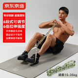 京东京造 迷彩弹力带拉力带 瑜伽健身阻力拉伸康复训练 迷彩绿