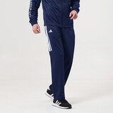 阿迪达斯（adidas）透气直筒运动裤男宽松百搭春秋休闲卫裤长裤 蓝白 M