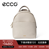 爱步（ECCO） 双肩包女 轻奢牛皮背包 小号双肩包9107807 HL 灰褐色910780790387 均码