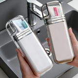 家の物语旅行洗漱杯牙刷牙膏牙具杯子便携式牙缸收纳套装三合一旅游漱口杯 2个装【情侣款】