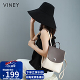 viney牛皮双肩包女大容量背包轻便休闲旅行包大学生书包生日礼物送女友