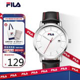 斐乐（FILA）手表男款针扣式皮革表带男士休闲运动石英学生手表 FLM38-793-002