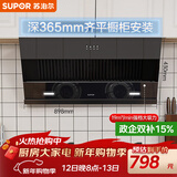 苏泊尔（SUPOR）抽吸排油烟机家用19m³侧吸式小户型简易适老齐平橱柜宽域拢烟不碰头以旧换新DJ13S
