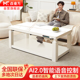 焱魔方电暖桌语音升降烤火桌长方形电烤桌烤火茶几家用电暖炉电茶几电炉电热取暖桌烤火炉取暖器客厅餐桌 T11-1.5带炉 2.0语音+移动+上下发热 送礼包