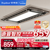 荣事达电动晾衣架隐形晾衣架阳台智能语音控制升降晾衣机灰