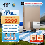 雷克沙（Lexar）2TB Type-c USB3.2 移动固态硬盘（PSSD) Professional GO 传输速度1050MB/s 直插手机 轻松扩容