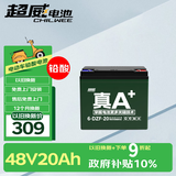 超威（CHILWEE）电瓶车电瓶电动车电池48V20Ah铅酸电池 免费上门安装