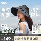 蕉下（beneunder）遮阳帽子防晒帽女防紫外线太阳帽贝壳空顶帽便携灰
