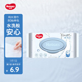 好奇（Huggies）纯水湿巾80抽单包婴童手口可用擦去99.9%细菌去油污消毒便携