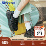 FILA FUSION斐乐女鞋BIANCO老爹鞋季新款硬糖鞋休闲鞋厚底运动鞋女 黑色-BK 36