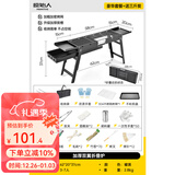 原始人烧烤架户外烧烤炉家用碳烤炉3-7人便携式木炭烧烤架子 升级加厚双翼【食品级304烤网】13件套+3斤炭+煎盘