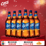 凯狮（CASS）啤酒 1.6L*6桶 清爽原味 4.5度 韩国原装进口啤酒 大桶啤酒年货节