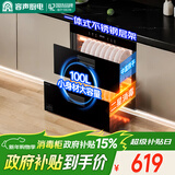 容声消毒柜嵌入式家用100L双层厨房餐具碗筷茶杯高温消毒碗柜RX01B