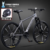 飞鸽（FG FLYING PIGEON）山地自行车成人男女变速山地车青少年中小学生车越野户外骑行单车 【铝合金】G8002代-十刀轮-灰色 26寸轮组（适合160-180cm） 21速入门版